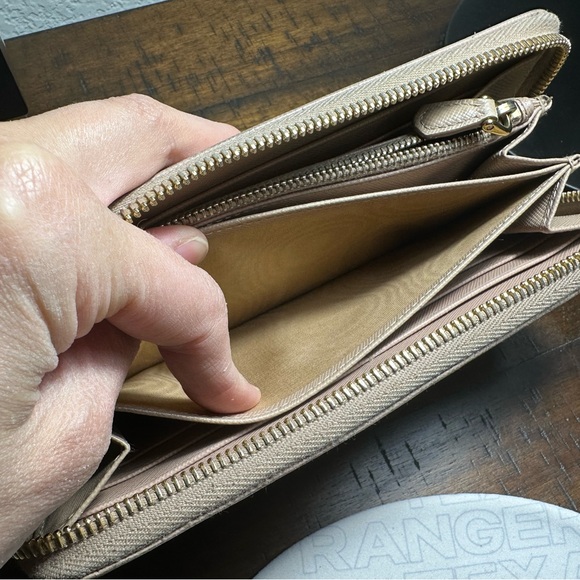 Prada Saffiano Leather Zip Around Wallet - Picture 3 of 13
